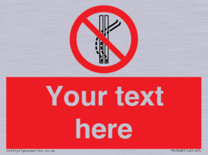 Custom prohibition Do not leave the tow track